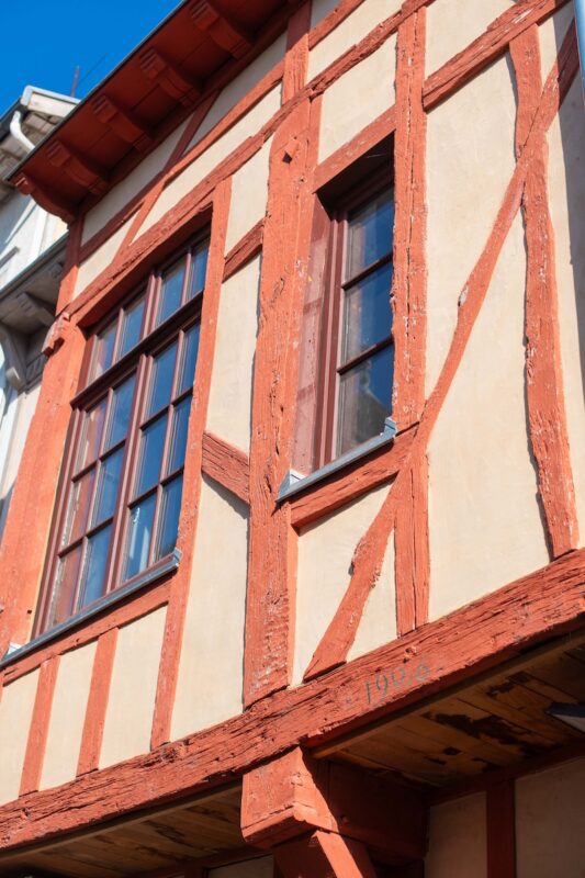 façade pan de bois